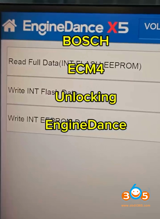 enginedance x5 unlock ecm4 3