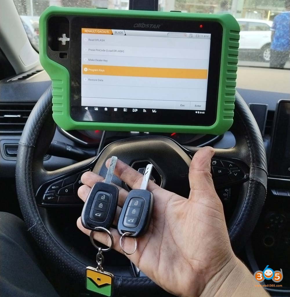 Obdstar G3 2021 Renault Clio V Add Key 1