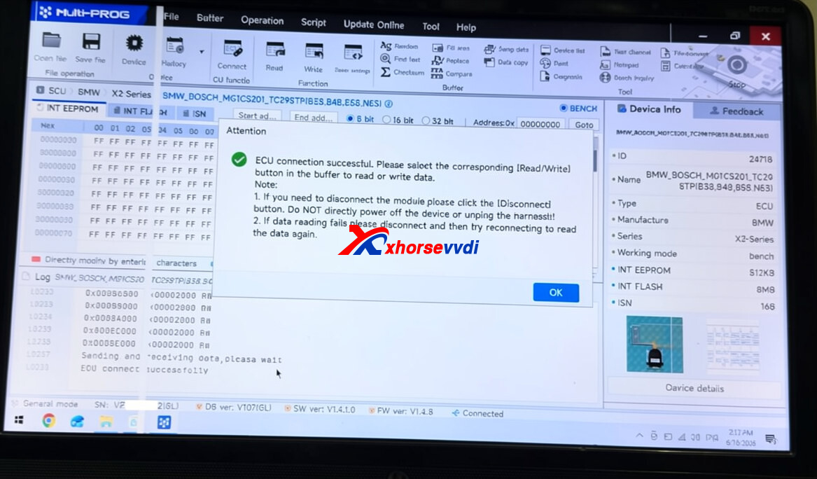 how-to-read-2018-bmw-b38-mg1cs201-ecu-with-xhorse-multi-prog-6 