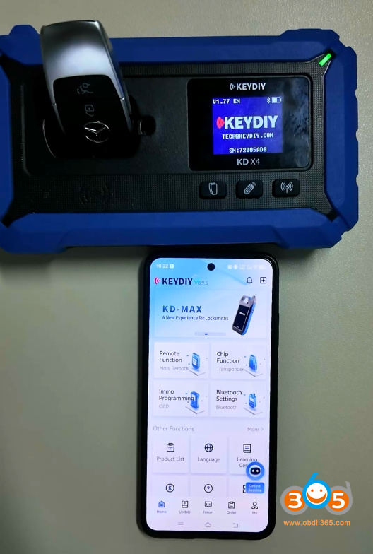 keydiy kd-x4 identify benz key chip 1