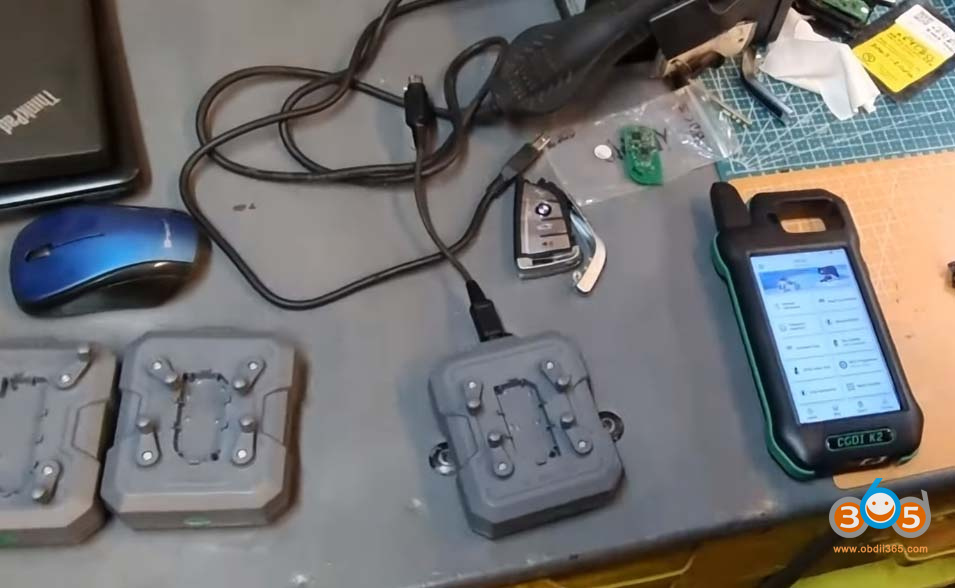 Cgdi K2 Copy Bmw Bdc3 Key With Adapter 1