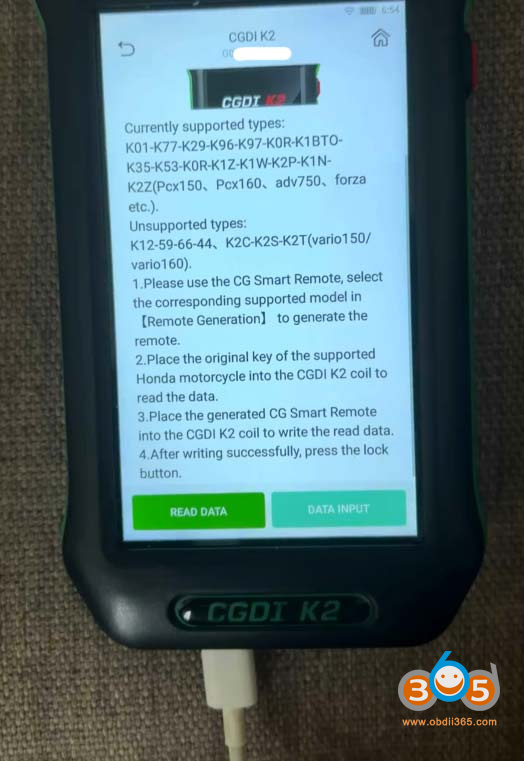 Cgdi K2 Копирование ключа мотоцикла Honda 5