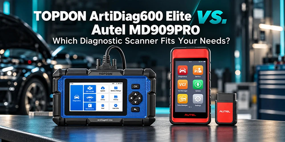 TOPDON ArtiDiag600 Elite против Autel MD909PRO: какой диагностический сканер подходит вам?