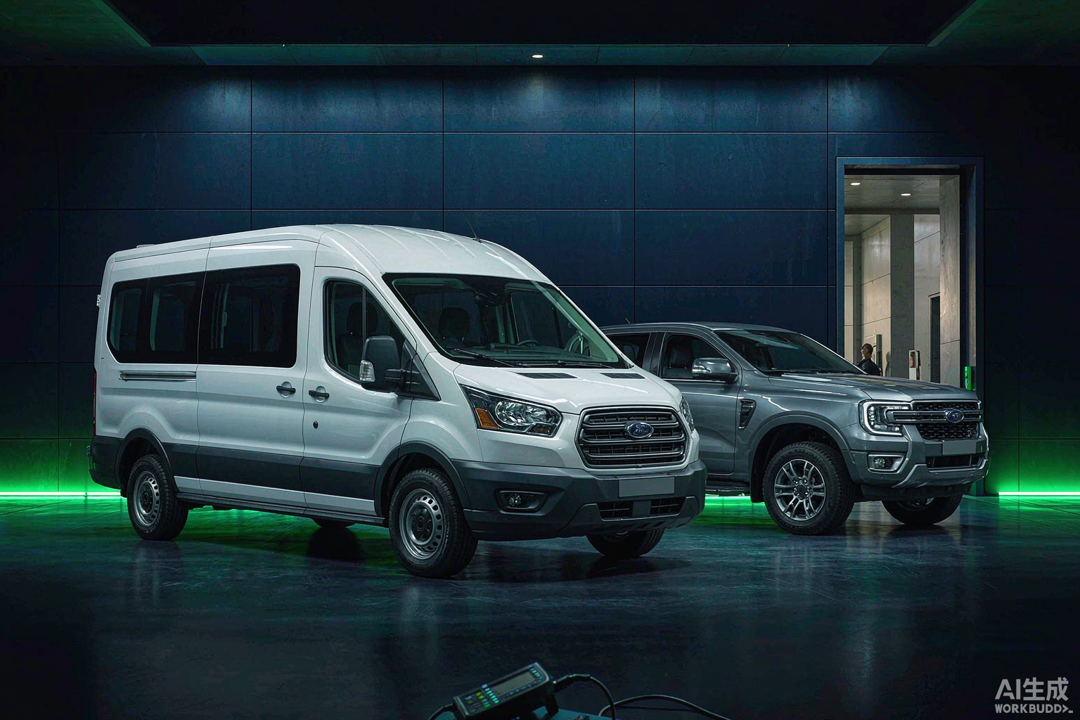 Ford Transit и Ranger 2.0 EcoBlue diesel с подключённым инструментом для тюнинга ECU