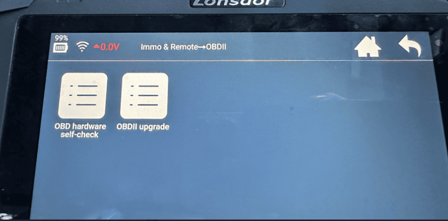 LONSDOR K518 PRO OBD Cable Self Check Error Solution 2