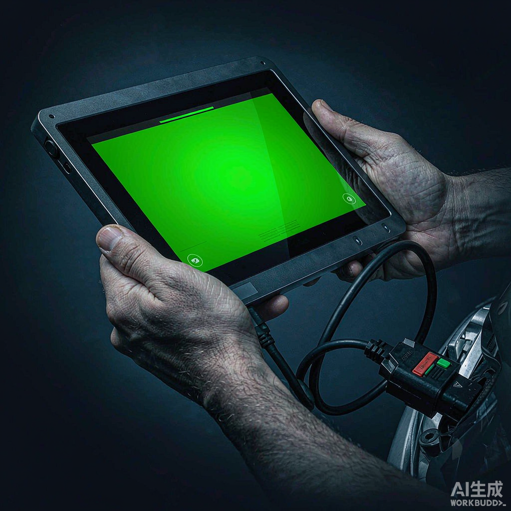 Планшет AutoTuner и OBD-интерфейс записывают файл калибровки обратно в ECU автомобиля