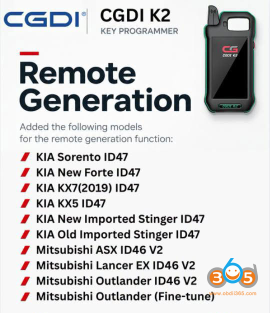 Cgdi K2 Kia Id47 Remote Generation