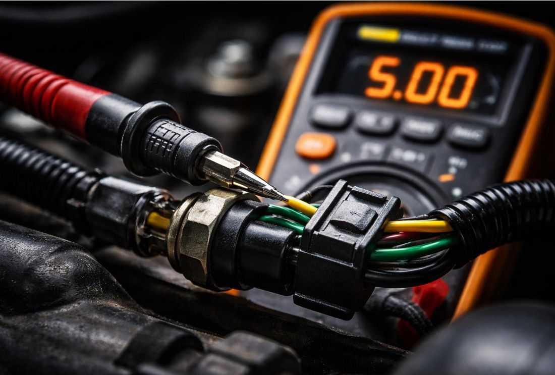 Testing Caterpillar Product Link and machine sensor harness resistance for a short to battery during CID 0269 FMI 03 diagnosis