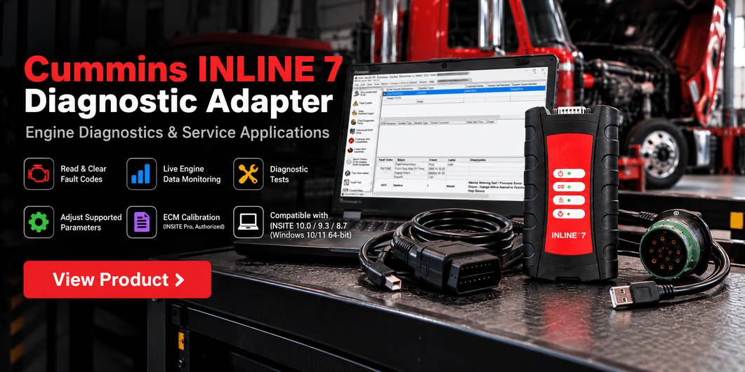 Диагностический адаптер Cummins INLINE 7 для совместимой диагностики двигателя INSITE