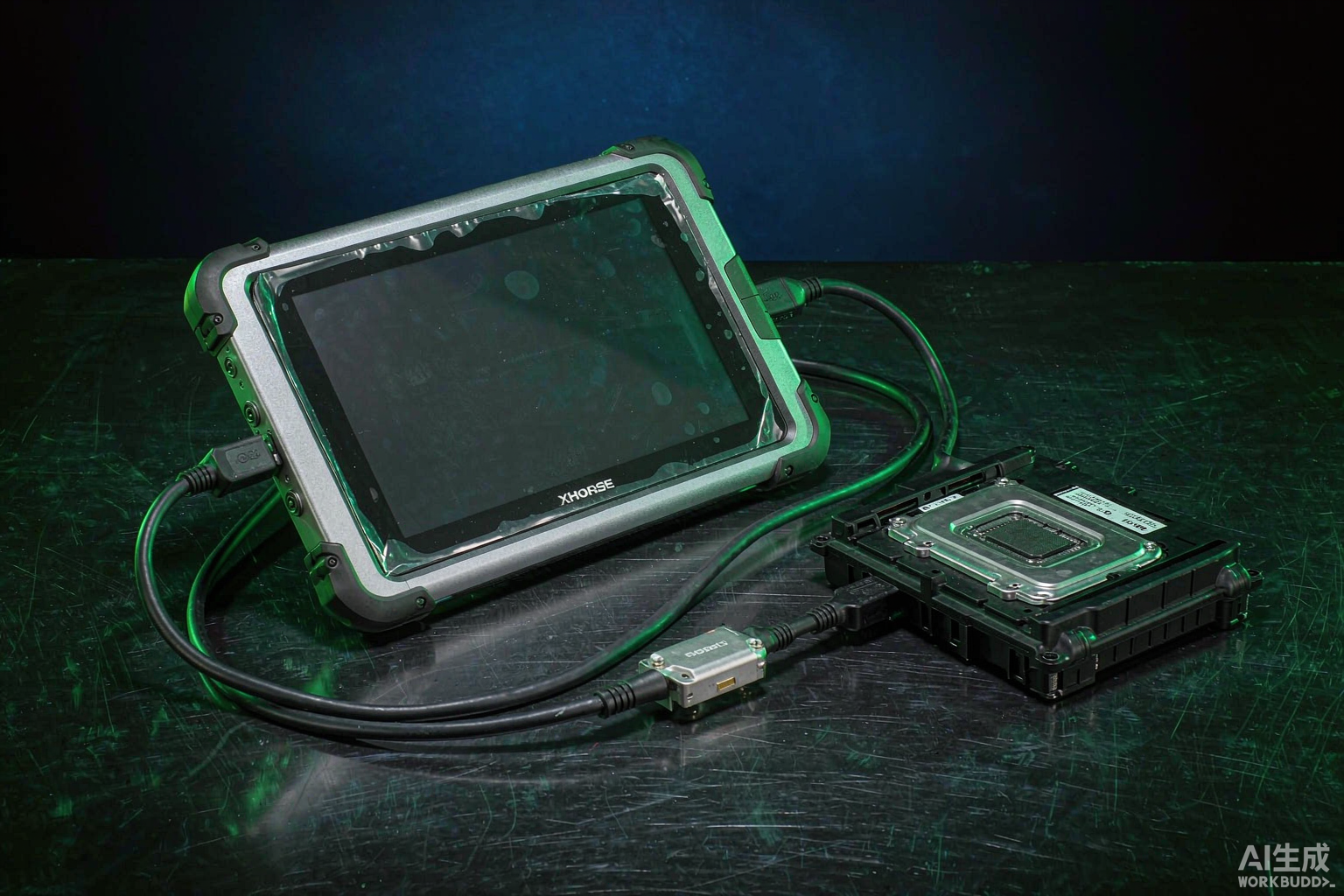 Xhorse VVDI Key Tool Plus считывает ISN из заблокированного BMW B48 DME на стенде