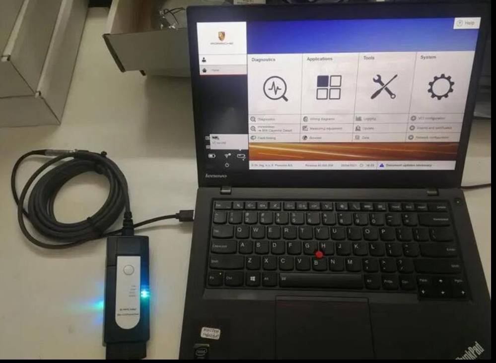 Настройка подключения PT4G VCI через USB и OBD для диагностики Porsche PIWIS 3