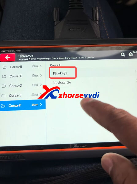 how-to-program-opel-corsa-f-2024-all-flip-all-key-lost-with-xhorse-key-tool-midi-7 