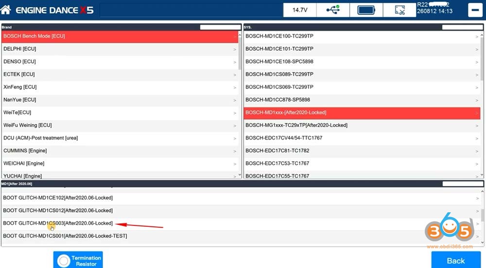Unlock PSA MD1CS003 ECU with EngineDance X5 3