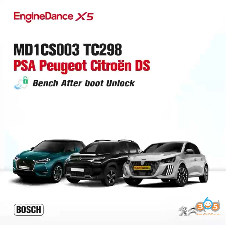 EngineDance X5 Update PSA MD1CS003 Boot Glitch Unlocking