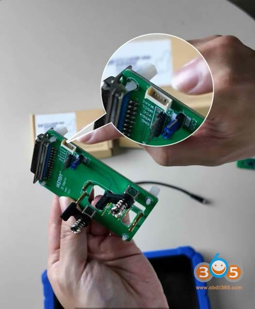 connect keydiy bdc2 bdc3 5c 5d adapter with kd-x6 5