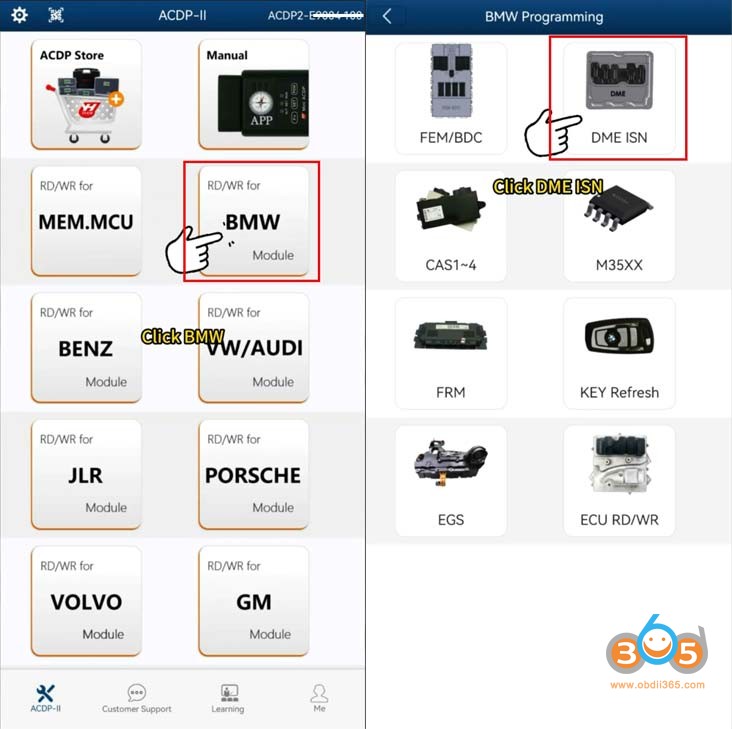 read bmw locked b48 b58 isn with yanhua acdp 2