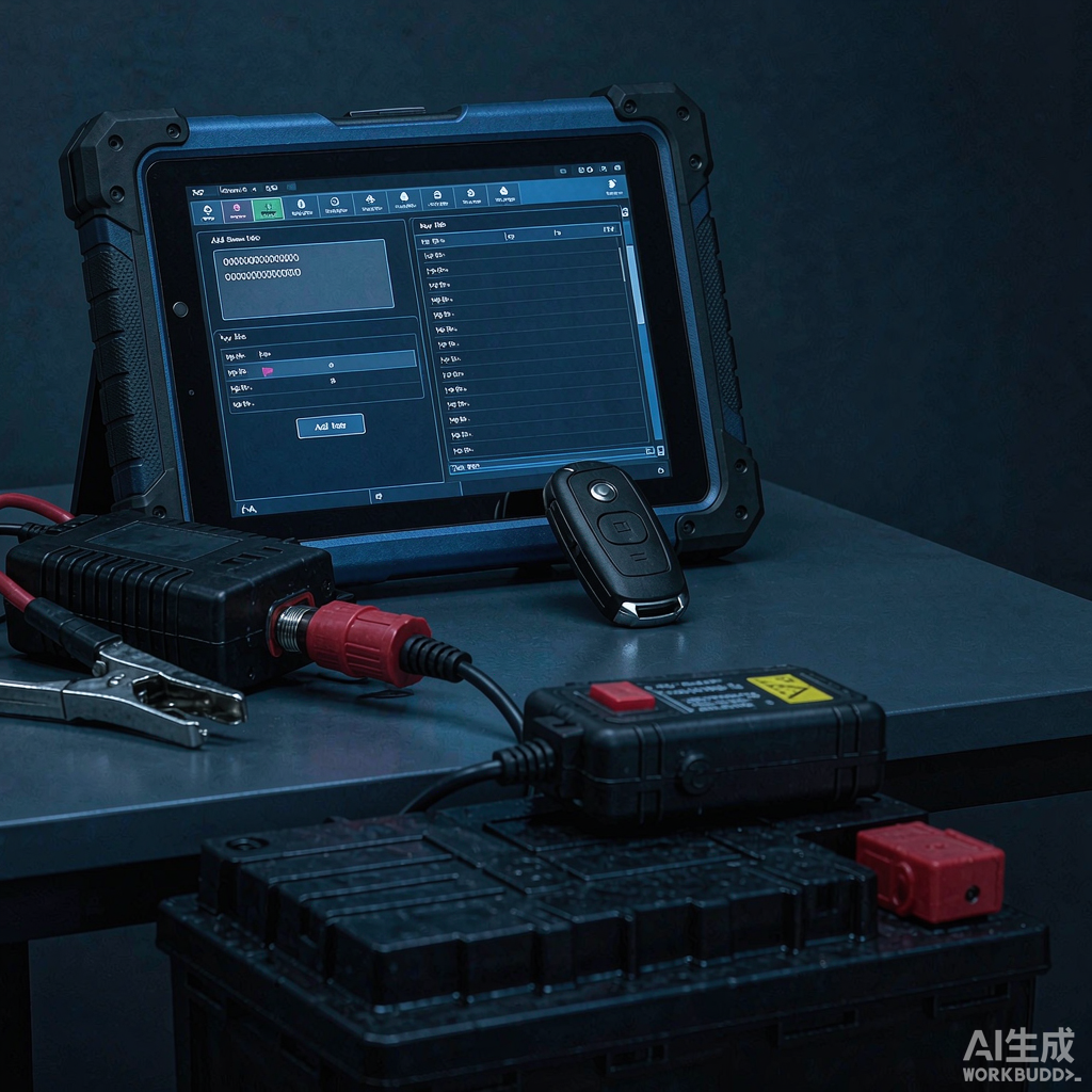 Планшет Autel IM608S II с экраном Add Smart Key во время сессии программирования ключа Toyota