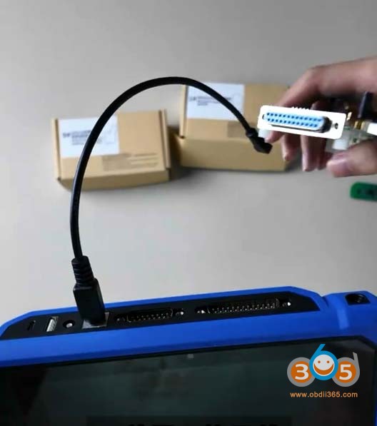connect keydiy bdc2 bdc3 5c 5d adapter with kd-x6 4