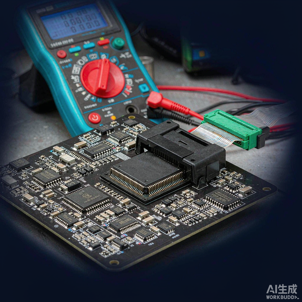 Печатная плата ECU, считываемая через диагностический щуп
