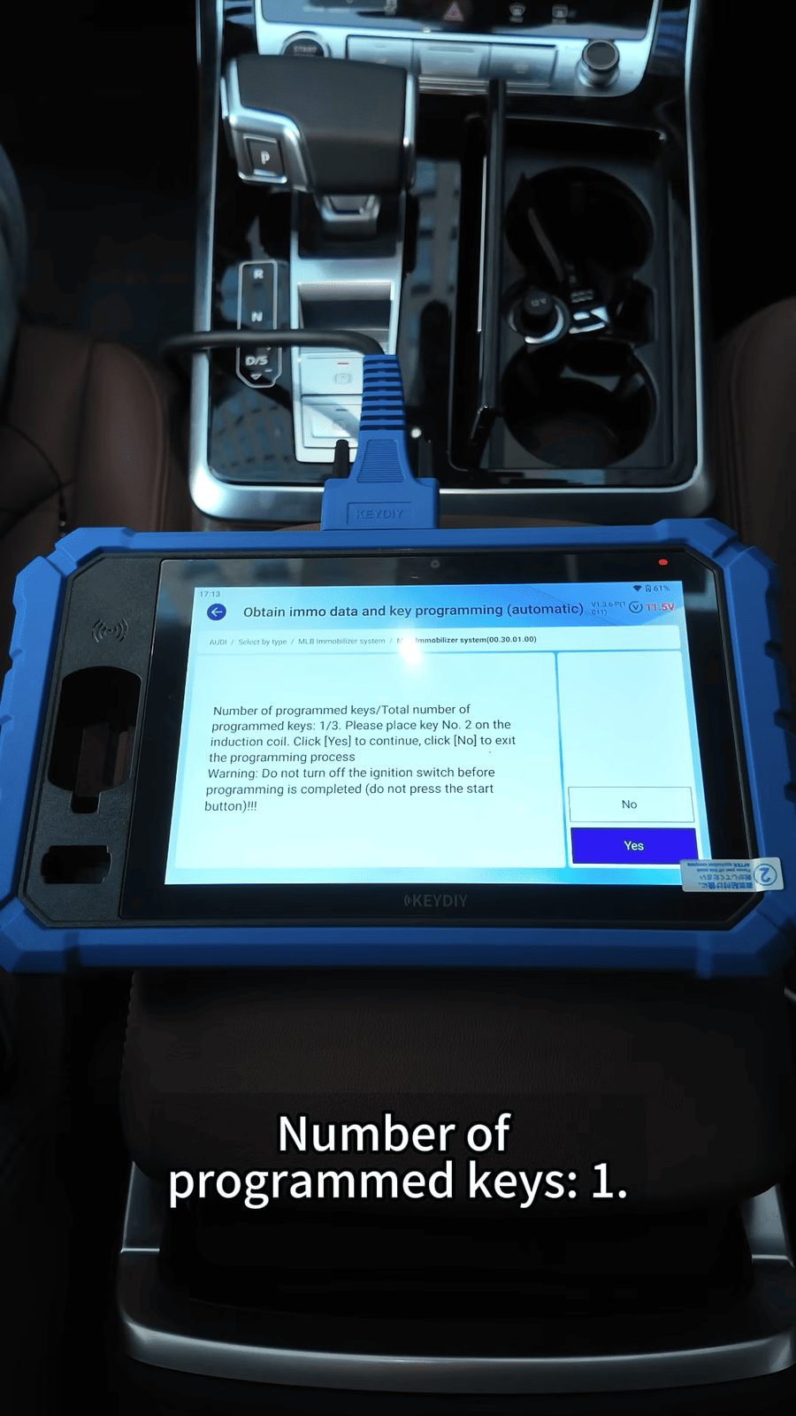 Руководство по программированию ключа KEYDIY KD-X6 для Audi MLB